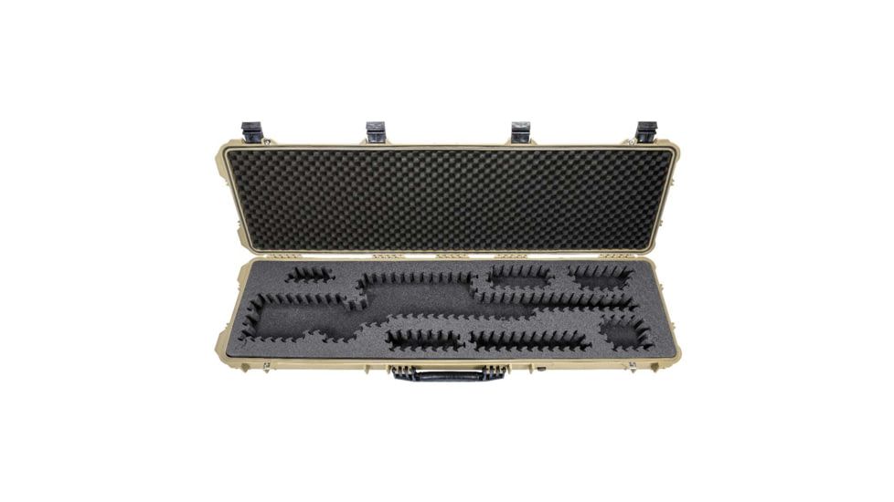 Eylar 53in Hard Rifle Case Equipped w/Ragar XP Crosslinked Foam Insert, Tan, SA00015-TAN-RG-XP