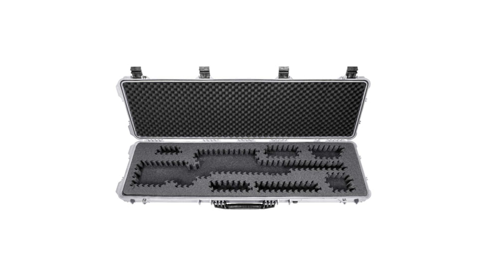 Eylar 53in Hard Rifle Case Equipped w/Ragar XP Crosslinked Foam Insert, White, SA00015-WHI-RG-XP