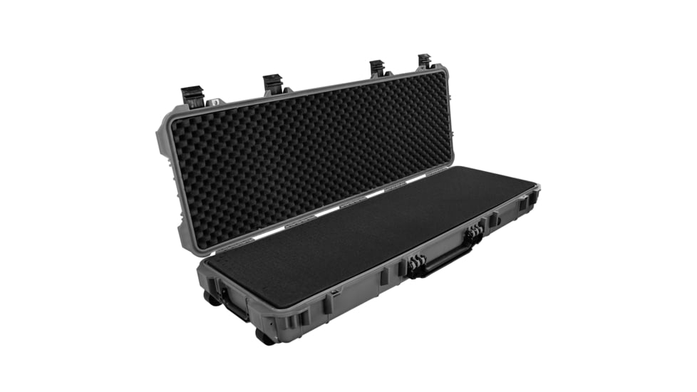 Eylar Small 38in Waterproof Roller Hard Rifle Case w/Foam, Gray, SA00013-GRA