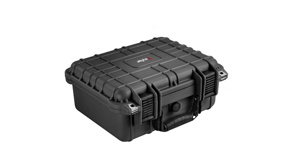 Eylar Compact 13.37in Protective Gear Case Water and Shock Resistant w/ Foam, Black, SA00001