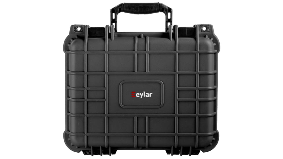 Eylar Compact 13.37in Protective Gear Case Water and Shock Resistant w/ Foam, Black, SA00001