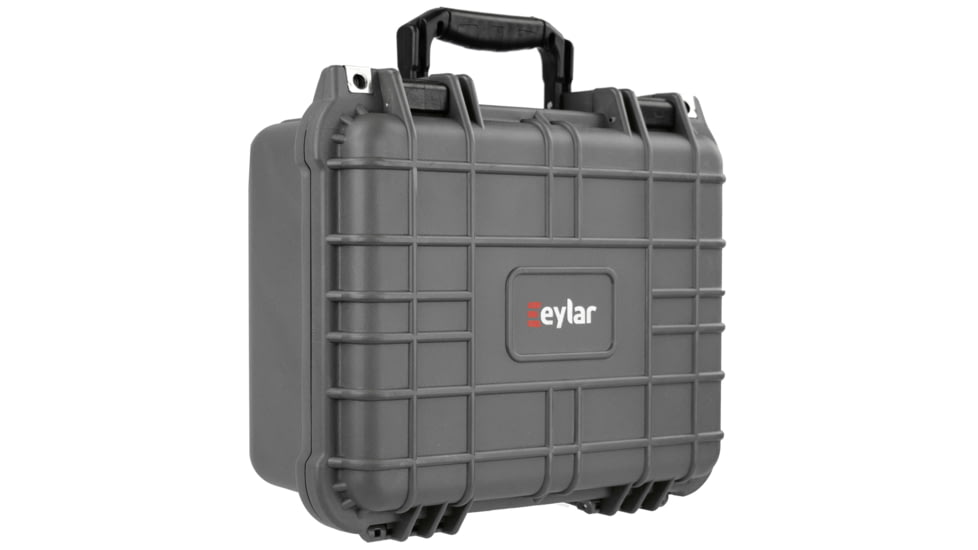 Eylar Compact 13.37in Protective Gear Case Water and Shock Resistant w/ Foam, Gray, SA00001-Gra