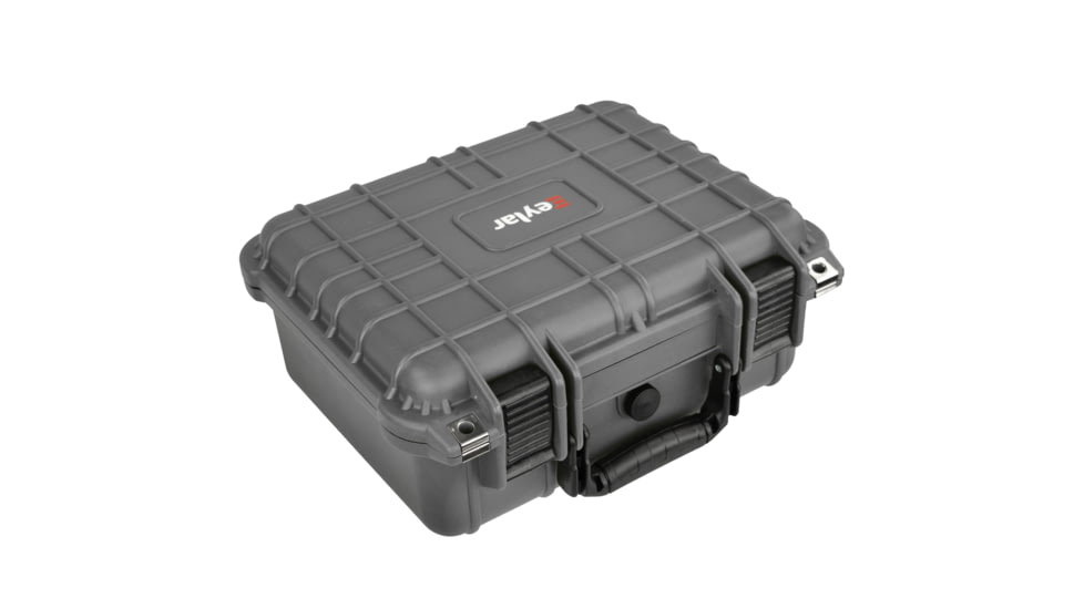 Eylar Compact 13.37in Protective Gear Case Water and Shock Resistant w/ Foam, Gray, SA00001-Gra