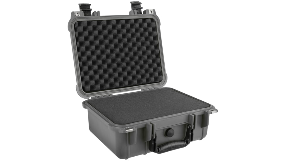 Eylar Compact 13.37in Protective Gear Case Water and Shock Resistant w/ Foam, Gray, SA00001-Gra
