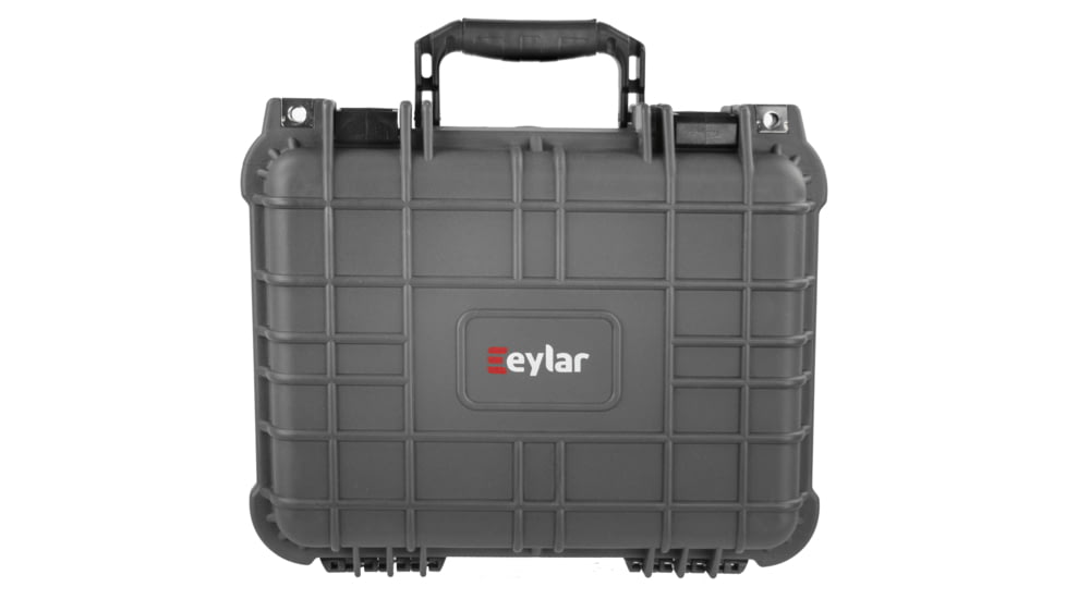 Eylar Compact 13.37in Waterproof Gear/Multi Gun Case Hard Case w/Foam, Gray, SA00001-GRA