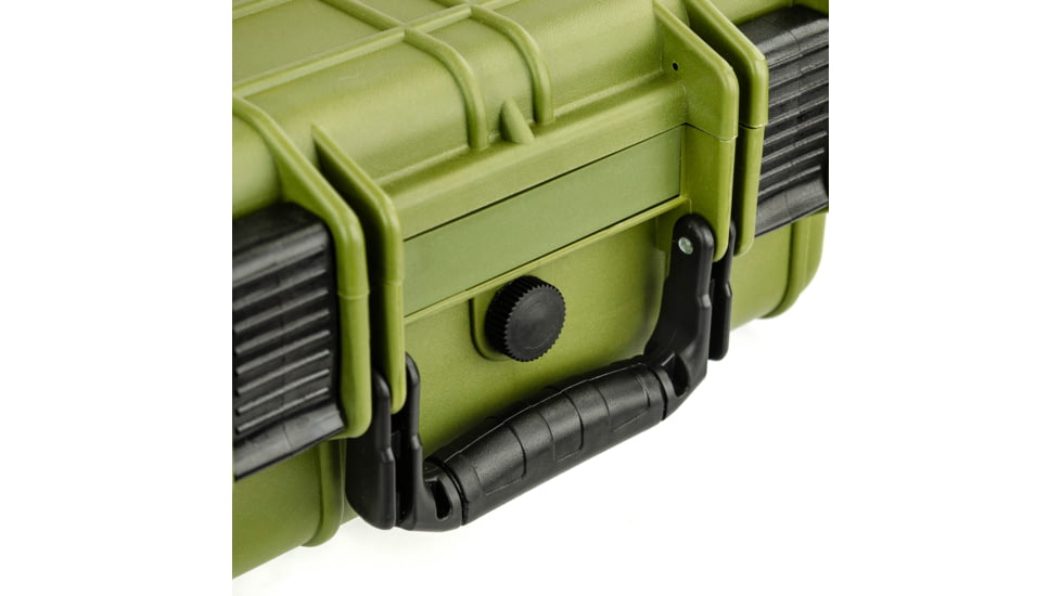 Eylar Compact 13.37in Protective Gear Case Water and Shock Resistant w/ Foam, Green, SA00001-Grn