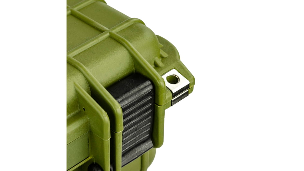 Eylar Compact 13.37in Protective Gear Case Water and Shock Resistant w/ Foam, Green, SA00001-Grn