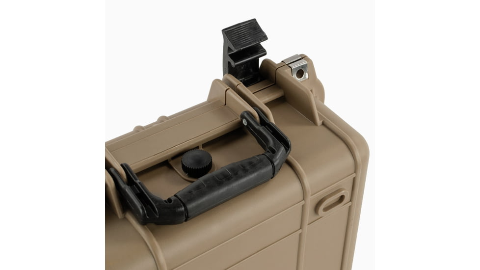 Eylar Compact 13.37in Protective Gear Case Water and Shock Resistant w/ Foam, Tan, SA00001-tan