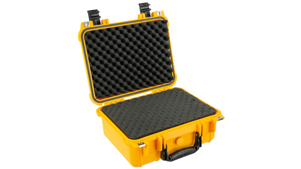 Eylar Compact 13.37in Protective Gear Case Water and Shock Resistant w/ Foam, Yellow, SA00001-Ylw