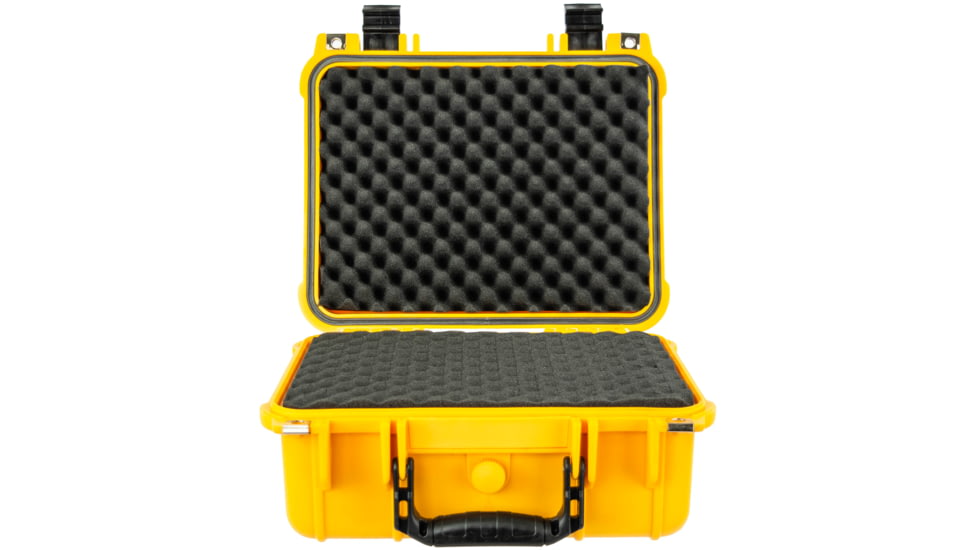 Eylar Compact 13.37in Protective Gear Case Water and Shock Resistant w/ Foam, Yellow, SA00001-Ylw