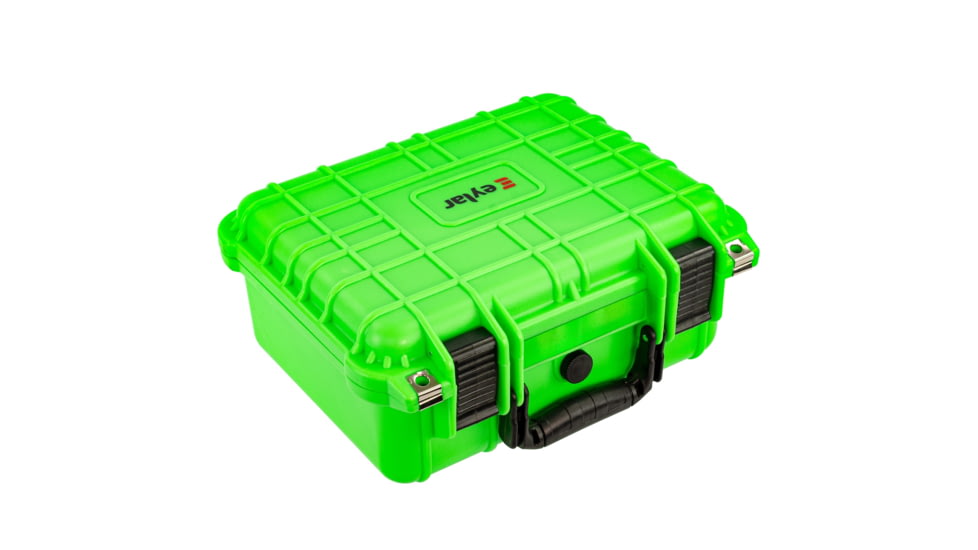 Eylar Compact 13.37in Protective Gear Case Waterproof &amp; Shock Proof w/ Foam By Eylar, Neon Green, SA00001-NGrn