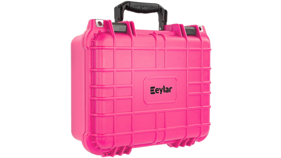 Eylar Compact 13.37in Waterproof Gear/Multi Gun Case Hard Case w/Foam, Pink, SA00001-PIN