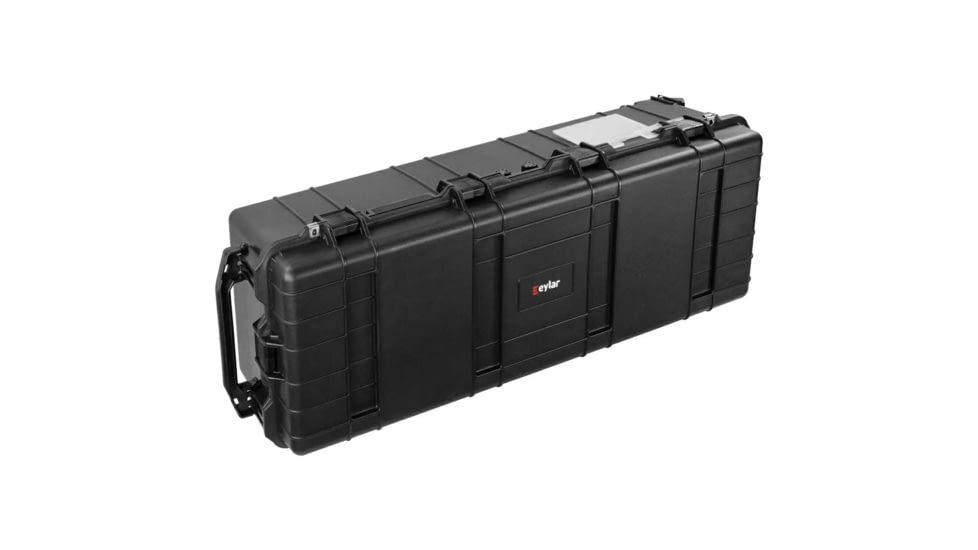 Eylar Extra Large 44in Waterproof Deep Heavy Transport Stacker Roller Rifle Hard Case w/Foam, Black, SA00028