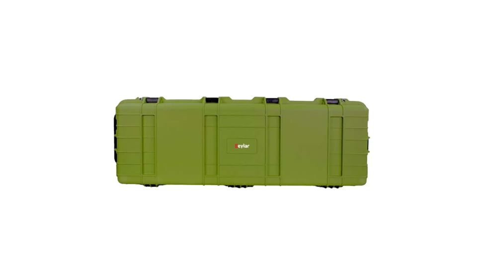Eylar Extra Large 44in Waterproof Deep Heavy Transport Stacker Roller Rifle Hard Case w/Foam, Green, SA00028-GRN
