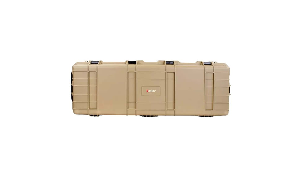 Eylar Extra Large 44in Waterproof Deep Heavy Transport Stacker Roller Rifle Hard Case w/Foam, Tan, SA00028-TAN