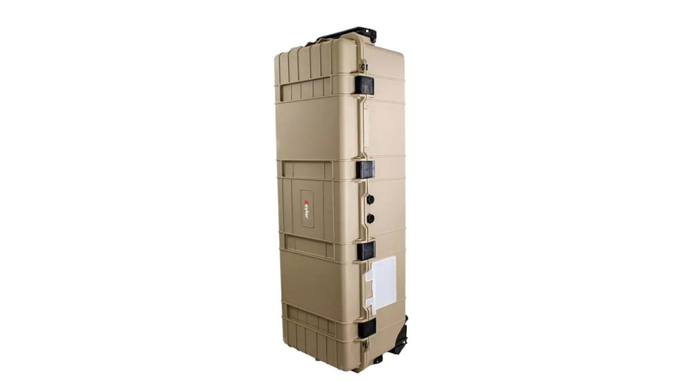 Eylar Extra Large 44in Waterproof Deep Heavy Transport Stacker Roller Rifle Hard Case w/Foam, Tan, SA00028-TAN