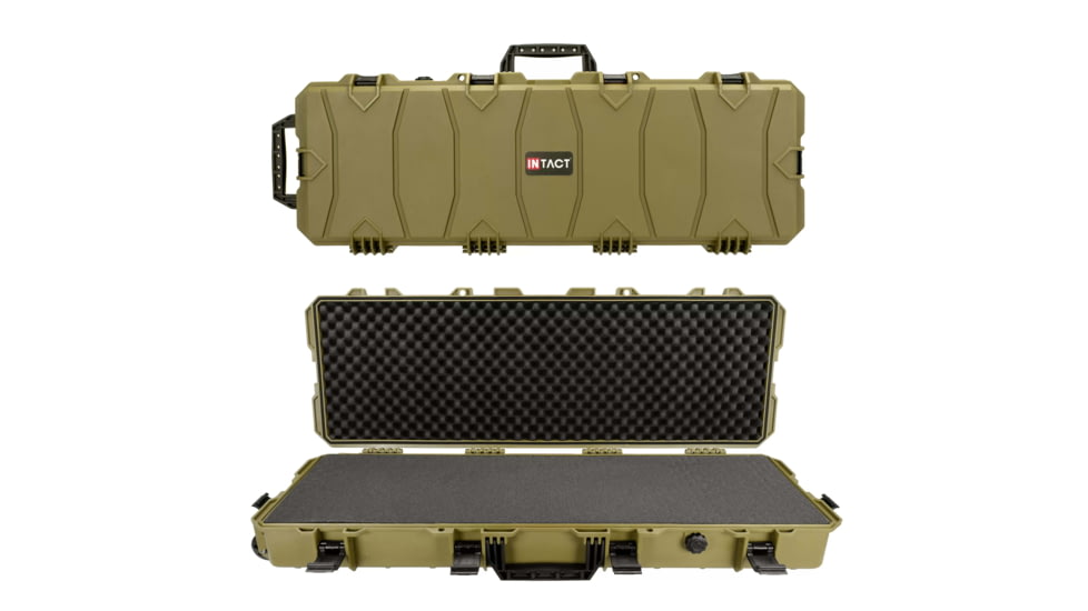 Eylar Intact 39in Stacker Series Hard Roller Rifle Case w/Foam, Dark Earth, NG00003-GRN