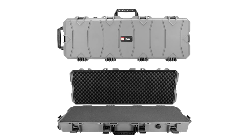 Eylar Intact 39in Stacker Series Hard Roller Rifle Case w/Foam, Gray, NG00003-GRA