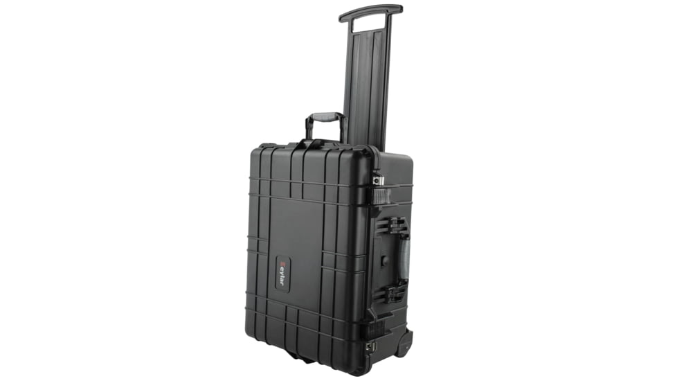 Eylar Large 22.06in Protective Gear Roller Case, Water and Shock Resistant w/ Foam, Black, SA00005