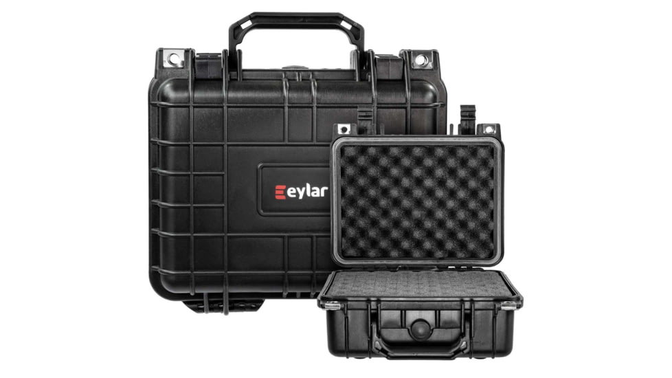 Eylar Small 10.62in Waterproof Protective Gear Case w/Foam, Black, SA00022