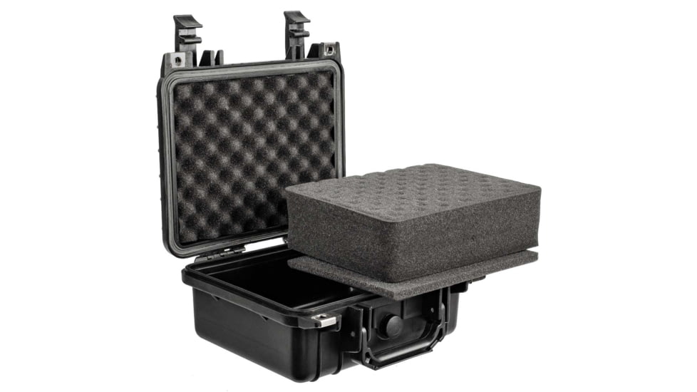 Eylar Small 10.62in Waterproof Protective Gear Case w/Foam, Black, SA00022