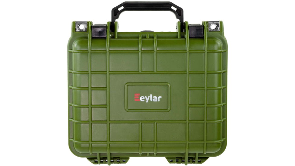 Eylar Small 10.62in Waterproof Protective Gear Case w/Foam, Green, SA00022-GRN