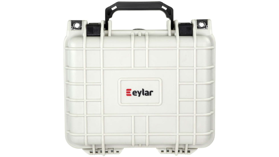 Eylar Small 10.62in Waterproof Protective Gear Case w/Foam, Polar White, SA00022-WHI