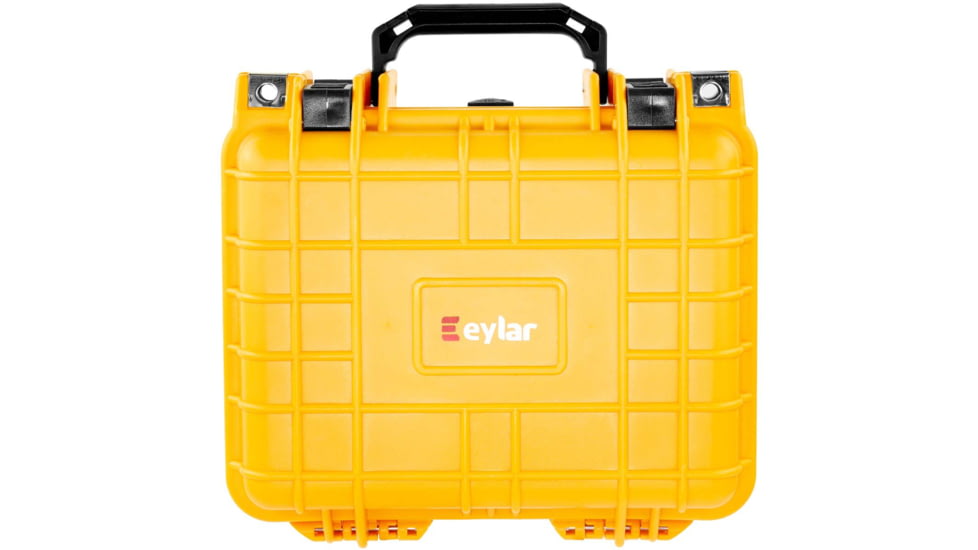Eylar Small 10.62in Waterproof Protective Gear Case w/Foam, Yellow, SA00022-YLW