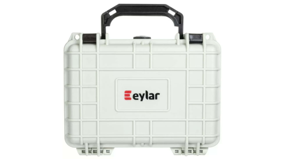 Eylar Small 8.12in Waterproof Gear Hard Case w/Foam, Polar White, SA00011-WHI