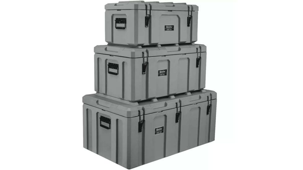 Eylar SR-7 Combo Crossover Transport Cargo Case - 3 Pack, Gray, SR00007-COMBO-GRA