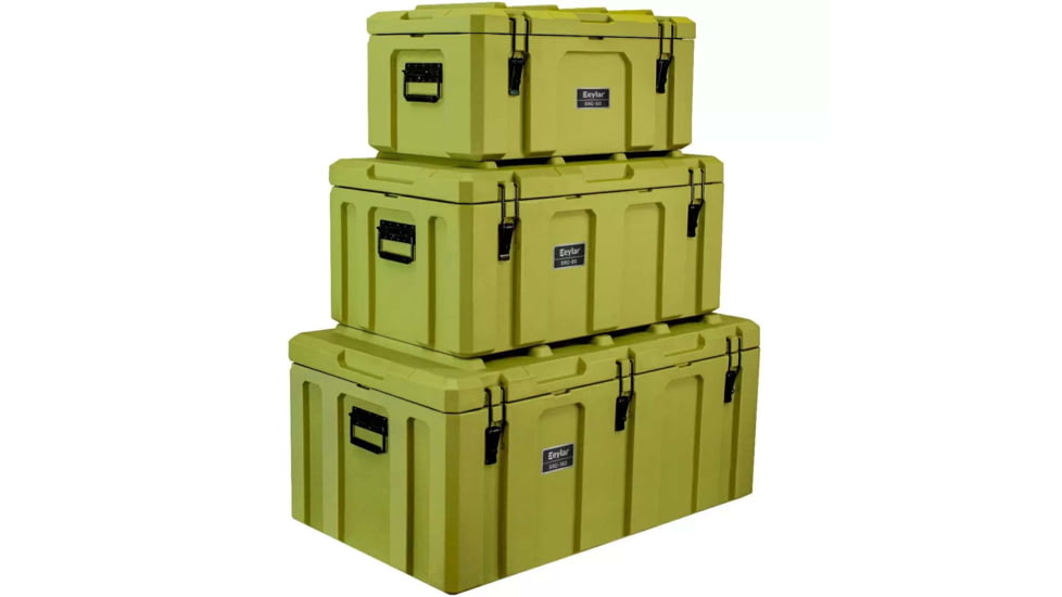 Eylar SR-7 Combo Crossover Transport Cargo Case - 3 Pack, Green, SR00007-COMBO-GRN