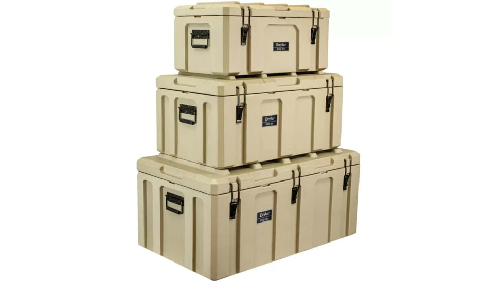 Eylar SR-7 Combo Crossover Transport Cargo Case - 3 Pack, Tan, SR00007-COMBO-TAN