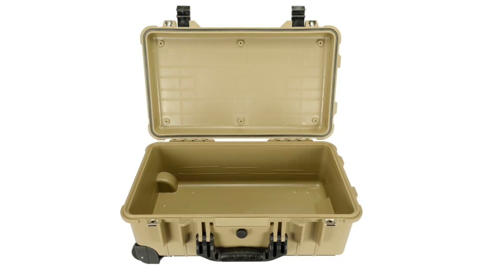 Eylar Standard 22in Waterproof Carry-On Travel Roller Gear Hard Case w/Foam, Tan, SA00034-TAN