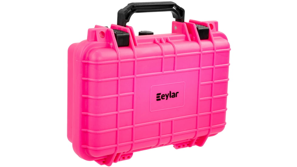 Eylar Compact 11.6in Waterproof Hard Single Gun Case w/Foam, Pink, SA00010-PIN