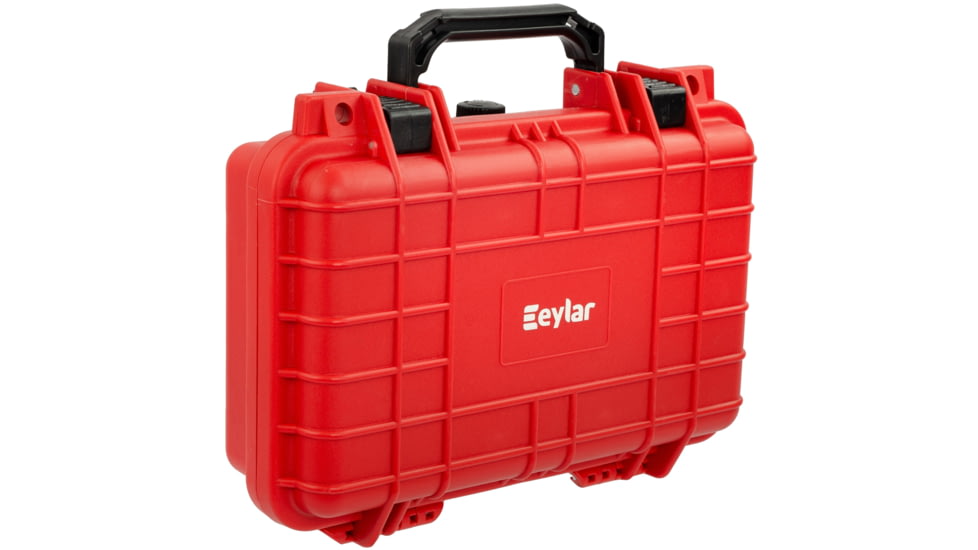 Eylar Compact 11.6in Waterproof Hard Single Gun Case w/Foam, Red, SA00010-RED