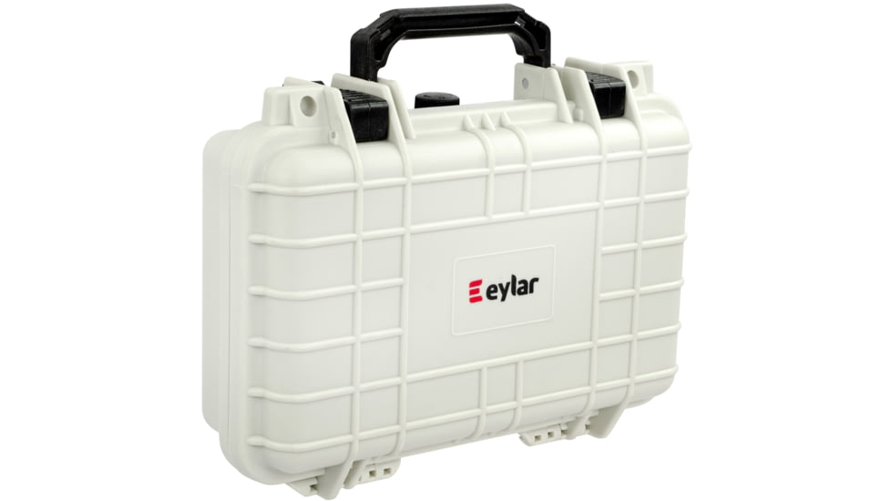 Eylar Compact 11.6in Waterproof Hard Single Gun Case w/Foam, Polar White, SA00010-WHI