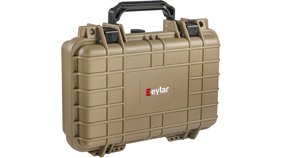 Eylar Compact 11.6in Waterproof Hard Single Gun Case w/Foam, Tan, SA00010-TAN