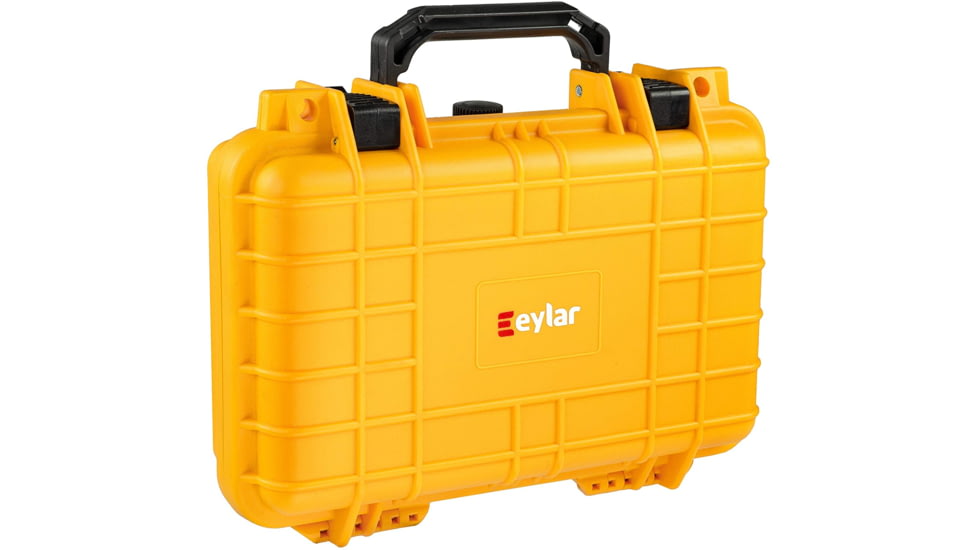 Eylar Compact 11.6in Waterproof Hard Single Gun Case w/Foam, Yellow, SA00010-YLW