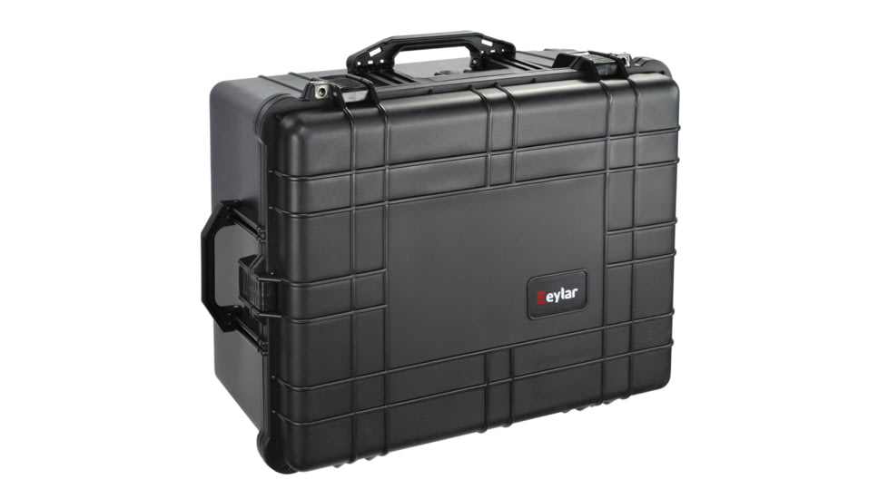 Eylar XL 24.64in Protective Gear Roller Case Water and Shock Resistant w/ Foam, Black, SA00006