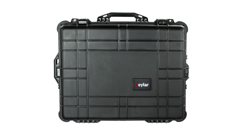 Eylar XL 24.64in Protective Gear Roller Case Water and Shock Resistant w/ Foam, Black, SA00006