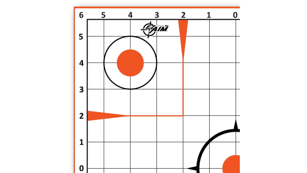 Allen Ez Aim Sight Grid Target, White/Orange, 12X12, 15333
