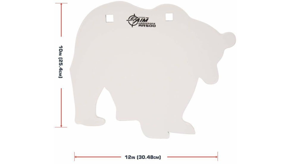 EZ-Aim 15573 Shooting Silhouette Bear 0.38 Thickness White