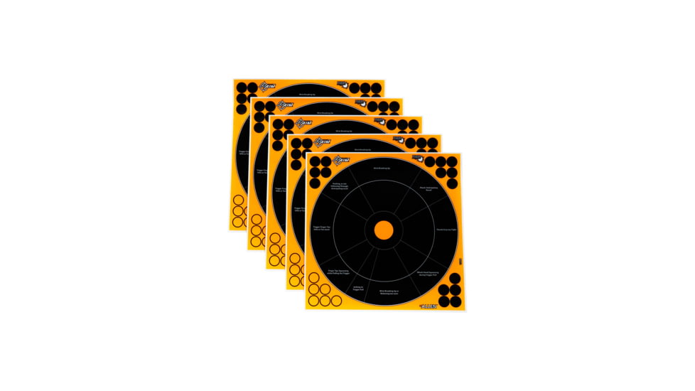 EZ-Aim Adhesive Splash Handgun Trainer Target, Orange, 12X12, 15248