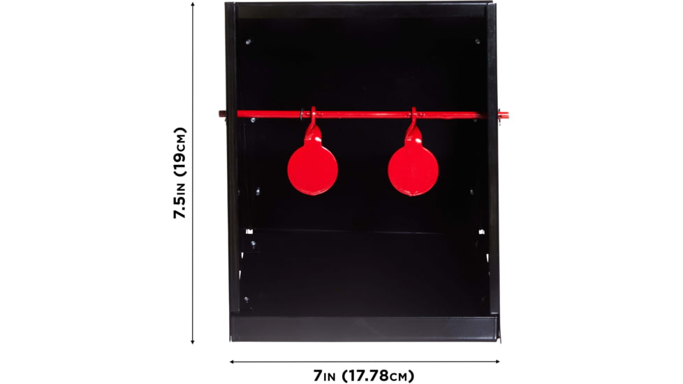 EZ-Aim Air Gun Pellet, BB Shooting Target & Trap, Black, 7W x 7.5H, 15429