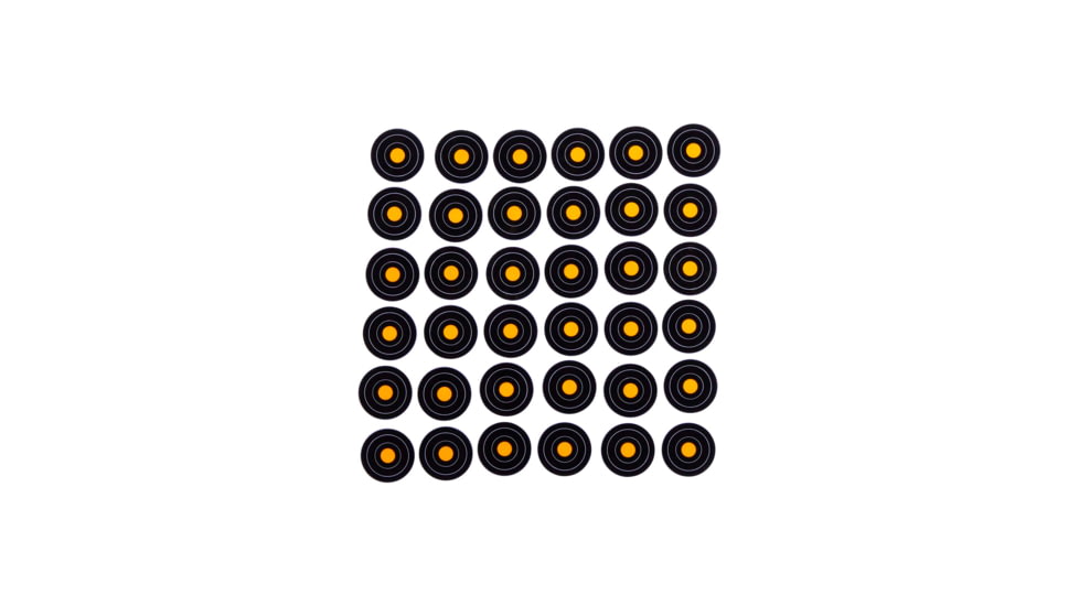 EZ-Aim Allen Adhesive Splash Bullseye Target, Orange, 1X1, 15250