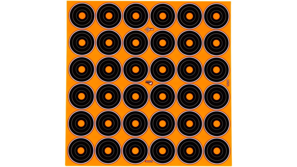 EZ-Aim Allen Adhesive Splash Bullseye Target, Orange, 1X1, 15250