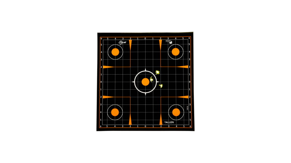 EZ-Aim Allen Adhesive Splash Sight-In Grid Target, Black, 12X12, 15314