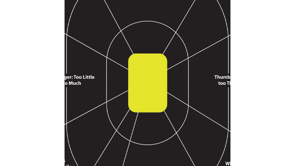 EZ-Aim Allen Non-Adhesive Paper Splash Shooting Targets Handgun Trainer 12.5x18.25in Black/Chartreuse 100/ct, 15445