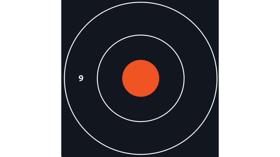 EZ-Aim Allen Shooting Target Bullseye Paper Hanging, 100 Pack, 12x12in, Black/White, 15334-100