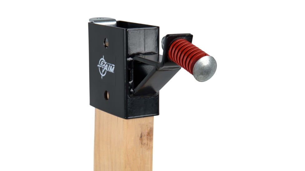 EZ-Aim Allen Steel Gong Hanger Target w/Recoil Spring, 2 x 4in Mount, 2.3 lbs, Black Powder Coated, 15515